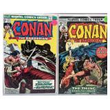 1975 Marvel Comics Conan the Barbarian 55, 56 VF