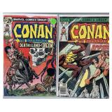 1976 Marvel Comics Conan the Barbarian 62, 66 VF