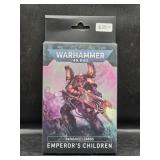 NIB W40k Emperors Children Datasheet Cards - S10