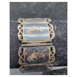 Vintage Niello Siam Sterling Silver Bracelet - S12