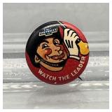 1930s Chevrolet Watch The Leader Pinback Button