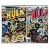 1977 Marvel Comics Incredible Hulk 210, 217 VF