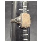 .925 Sterling Silver Ring Sz 8.5 4.7g - S12