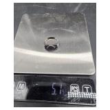 .800 Silver Ring 5.1g Sz 5 - S12