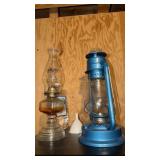 3 Vintage Hurricane Lanterns