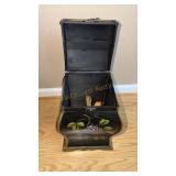 Vintage Toleware Decorated Storage Box