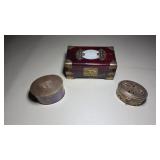 Decorative Brass Boxes & Oriental Jewelry Chest
