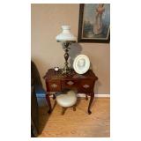 Queen Anne Style Vanity Table & Stool