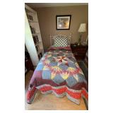 Handmade Lone Star Patchwork Quilt