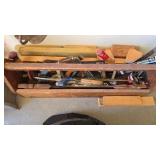 Toolbox with vintage tools