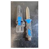 Ocean Master Titanium Dive Knife w/ Sheath