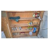 Large Pine Bookcase With Western Paperbacks