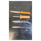 4 Assorted Knives