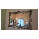 Large Hall Mirror with decorative frame