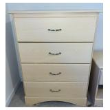 Pair of Sunset White Maple 4 Drawer Chests