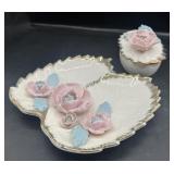 Vintage Napco Japan Flower Dishes
