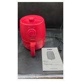 Bella 2 Qt Red Air Fryer w/ Manual