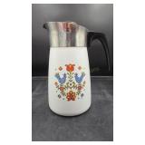 Corning Ware 10 Cup Folk Art Coffee Pot