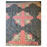 Vintage Large Patchwork Floral Quilt