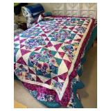 Large Bright Floral Quilt