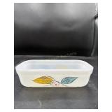 Vintage Fire-King Milk Glass Loaf Dish