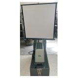 Vintage Argus Film Projector with Movie Screen
