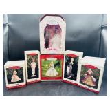 Lot of Barbie Hallmark Ornaments