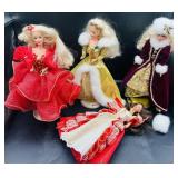 4 Loose Barbie Dolls