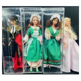 4 Loose Barbie Dolls