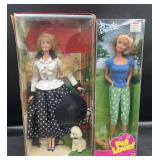 2 Loose Barbie Dolls in Original Boxes