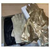 Ladies Fur Stole and Evening Gloves