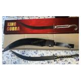 King Cobra 30 inch Sword with Black Blade