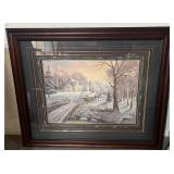 Winter Sunrise by Carl Valente Framed Art