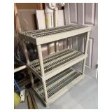 Basement Plastic Shelving lot
