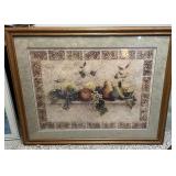 Framed Still Life Art Print - Fruit on Shelf