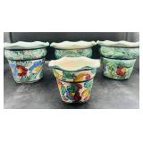 Vintage Signed Italy Pots / Planters