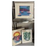 Lot of Assorted Mixed Media Art