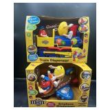 2 M&Mï¿½s Dispensers - Airplane & Train