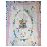 Vintage Childrenï¿½s Spring Colors Quilt 36 x 53