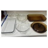 Vintage Fire King & Amber Anchor Hocking Bakeware