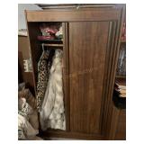 Vintage Armoire with Faux Fur Coats