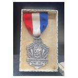 1958 YMCA Sterling Silver Wrestling Medal
