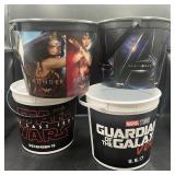 Lot of Movie Popcorn Buckets - Star Wars, Avengers