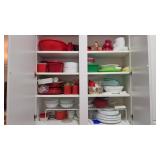 Large Kitchen Dishware & Tupperware Lot