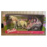Open Box 2001 Barbie Horse & Carriage