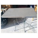 MCM Atomic Boomerang Table Iron Twist Legs