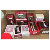 Lot of Hallmark Barbie Ornaments