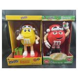 2 M&Mï¿½s Dispensers - Yellow & Red Characters