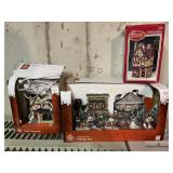 Lot of 3 Christmas Light-Up Houses