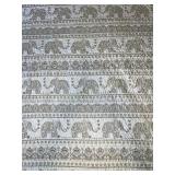Bohemian Mandala Elephant Quilt 50 x 60
